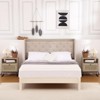 Rattan Side Table, Nightstand, Coffee Table, Bohemian Side Table with Drawer Open Shelf - 4 of 4