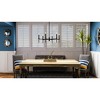 Urban Ambiance Luxury Contemporary Chandelier 10.375''H x 30''W,  Midnight Black Finish,  Parkes Collection, UHP4243 - 2 of 4