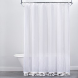 Ruched Shower Curtain White Opalhouse Target