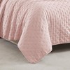 RT Designers Collection Caitlyn 3 Pieces Washed Pinsonic Lightweight Quilts Set For Bedding Blush - 3 of 4