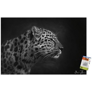 Trends International 5FishCreative - Leopard Portrait Unframed Wall Poster Prints - 1 of 4