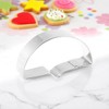 Unique Bargains Pastry Cutter Christmas Hat-Shaped Dishwasher Safe Stainless Steel Silver Tone 1Pcs - 2 of 4
