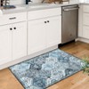 Washable Rug Vintage Floral Floor Carpet with Anti Slip Backing - 3 of 4
