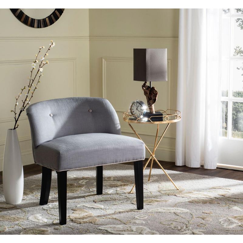 Bell Vanity Chair - Arctic Grey/Taupe - Safavieh., 2 of 7
