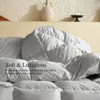 Inhand Goose Feather Down Fiber Comforter - 100% Cotton Duvet Insert - Hotel Luxury Hypoallergenic Bedding Comforter All Season - 2 of 4