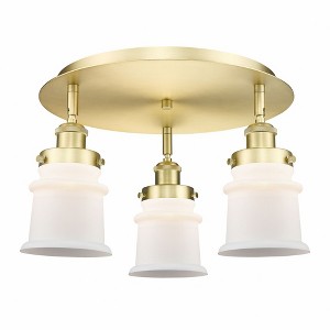 Canton - 3 Light Flush Mount In Industrial Style-9 Inches Tall and 17 Inches Wide - 1 of 1