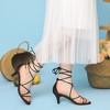 Perphy Women's Sandal Strappy Kitten Heel Lace Up Outreet Prom Shoes - 2 of 4
