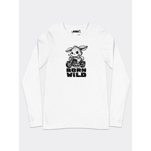 MyMoodTee Born Wild – Graphic T-Shirt for Men & Women – Funny Quote Tee, Cotton, Comfortable Classic Unisex Fit - 1 of 4