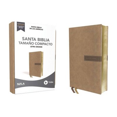 Nbla Santa Biblia, Letra Grande, Tamaño Compacto, Leathersoft, Beige, Edición Letra Roja - Large Print by  Vida & Nbla-Nueva Biblia de Las Américas