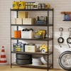 WhizMax 5-Tier Storage Shelves, Heavy Duty Metal Shelving Unit, Adjustable Garage Storage Shelving Utility Rack, 48" L x 18" W x 73" H, Black - 2 of 4