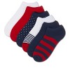 Memoi Women's 6 Pair Pack Dots Low Cut Socks Navy Multi 4-10 - 3 of 4
