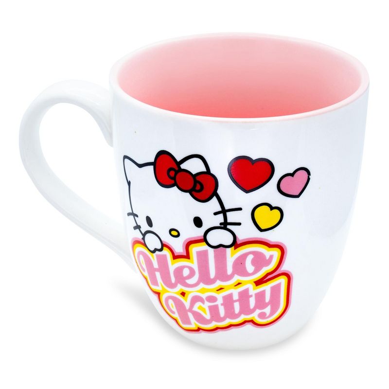 Silver Buffalo Sanrio Hello Kitty Hearts Ceramic Mug | Holds 18 Ounces, 2 of 7