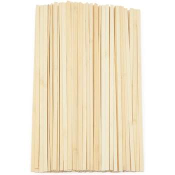 Bright Creations 100 Pack Natural Bamboo Sticks for DIY Arts and Crafts, Flexible Wood, 15.5 in.