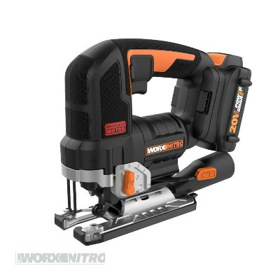 Worx Wx542l Nitro 20v Power Share Cordless Jigsaw With Brushless Motor ( battery & Charger Included) : Target