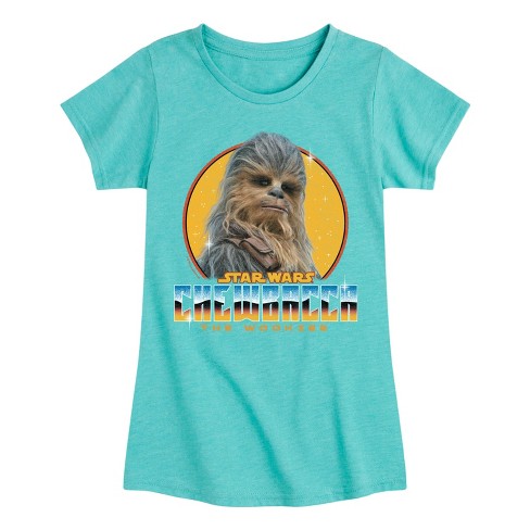 Girls' - Star Wars - Chewbacca Fitted Short Sleeve Graphic T-Shirt - image 1 of 4