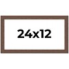 PosterPalooza | 24x12 Wide Barnwood Picture Frame, UV Acrylic, 6 Finishes - Grey, Brown, White, and Black - 2 of 4