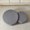 Sapphtopaz Modern Nesting Coffee Table Set of 2 with Storage, Modern Foam Living Room Tables, End Table Center Table for Living Room - 2 of 4