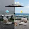 DOMETOUR 7.5FT Patio Umbrella, Outdoor Table Umbrella with Tilt, Crank, UV Protection, Waterproof, 6 Ribs for Garden/Deck/Pool (Gray) - 4 of 4