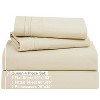 Clara Clark Bed Sheets, Premier 1800 Series 4 Piece Bed Sheet Set, Deep Pocket Luxury Soft Bedding Sheets & Pillowcases - 2 of 4