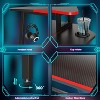 Bestier 63 inch Gaming Desk with LED Light Strip, Computer Desk with Monitor Stand in Black - 2 of 4