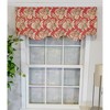 RLF Home Linda Regal 3" Rod Pocket Lining Luxurious and Elegant Window Treatment Valance 50" x 17" Red - 2 of 4