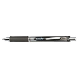 Pentel EnerGel RTX Retractable Liquid Gel Pen 1 mm Black/Gray Barrel Black Ink BL80A - 1 of 1
