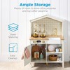 Best Choice Products Pretend Play Wooden Farmhouse Kitchen Set w/ Storage, Clicking Knobs, 5 Accessories - 3 of 4