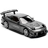 Mazda RX7 (FD) "RE Amemiya" Widebody RHD Gunmetal Gray Metallic with Carbon Hood 1/64 Diecast Model Car by Pop Race - 2 of 4