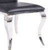 Acme Furniture Cyrene Dining Chairs Black Synthetic Leather/Stainless Steel - 3 of 4