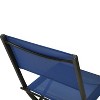 Emma and Oliver Set of 4 Folding Chairs for Indoor/Outdoor Use with Flex Comfort Material and Steel Frames - 3 of 4
