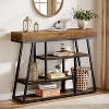 Tribesigns 41.3" Console Entryway Table, Industrial Narrow Sofa Table with 4 Tiers Storage Shelves for Hallway, Foyer, Living Room - 2 of 4