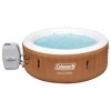 Coleman Ponderosa AirJet 2 to 4 Person Inflatable Hot Tub Round Portable Outdoor Spa w/ 120 AirJets & EnergySense Energy Saving Cover, Orange - 4 of 4