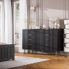 coucheta 8 Drawer Dresser for Bedroom, Fluted 55" Wide Modern Wooden Large Storage Cabinet with Deep Drawers, for Living Room, Hallway, Kids Room - 3 of 4