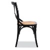 Edgemod Cafton Rattan Crossback Chair Black: Wood Frame, Armless Design, No Assembly Required - 3 of 4