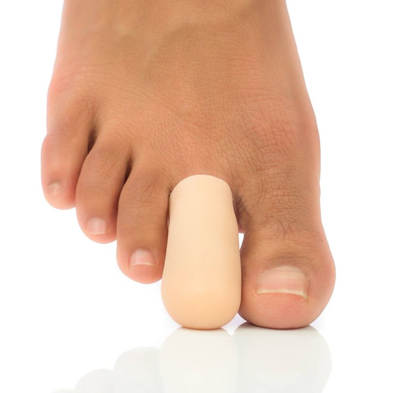 ZenToes Gel Toe Caps to Protect Toes - Beige - S - 2pk, 5 of 7