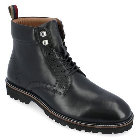 Target black leather clearance boots