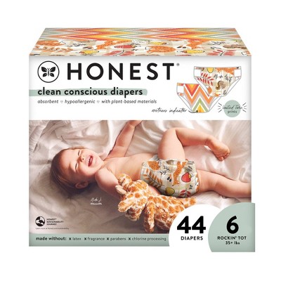The Honest Company Clean Conscious Disposable Diapers Fall Vibes & Foxy Cozy Cool - Size 6 - 44ct