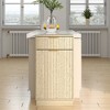 Lyngins Storage Cabinet with Wave-Textured Hideaway Drawer, 10-Gallon Woodgrain Tilt-Out Trash Can Cabinet, Multipurpose Kitchen/Bath Cabinet - 2 of 4