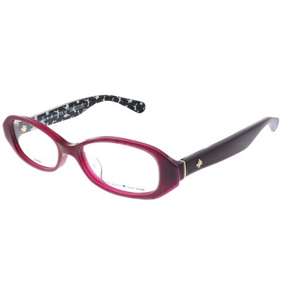 Kate Spade Low Bridge Fit  S4P Womens Oval Eyeglasses Burgundy 50mm