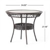 Chery Life 34" Patio Table, Glass Table fits Patio, Pool, Porch - 3 of 4