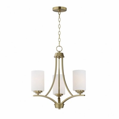 Maxim Lighting Deven 3 - Light Chandelier in  Satin Brass