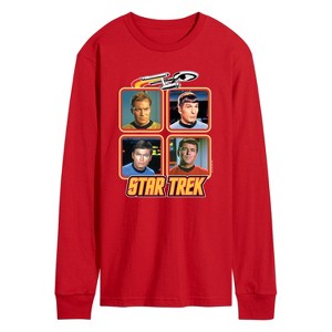 Men's - Star Trek - Retro Original Series Crew Long Sleeve Graphic T-Shirt - 1 of 3