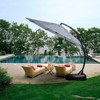 GRANDPATIO Modern 11 Ft Cantilever Sunbrella Umbrella with Base - 4 of 4