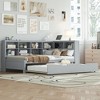 NicBex Twin Sized Daybed Morden 86.9" Daybed with Storage, Twin Day bed with Trundle, Storage Cabinets and USB Ports for Apartment - 3 of 4