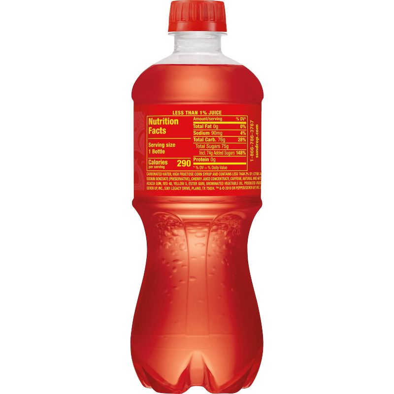 Sundrop Cherry Lime Soda - 20 fl oz Bottle, 4 of 5