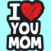 Women's Design By Humans I Love You Mom Heart By solon2020 Racerback Tank Top - 2 of 2