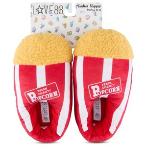 Love 83 3D PLUSH POPCORN NOVELTY SLIPPER - Makes a Great Holidy Gift - 1 of 4