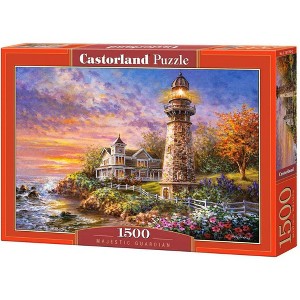1500 Piece Jigsaw Puzzle, Majestic Guardian, Lighthouse, Seaview, Seashore, Adult Puzzles, Castorland C-151790-2 - 1 of 4