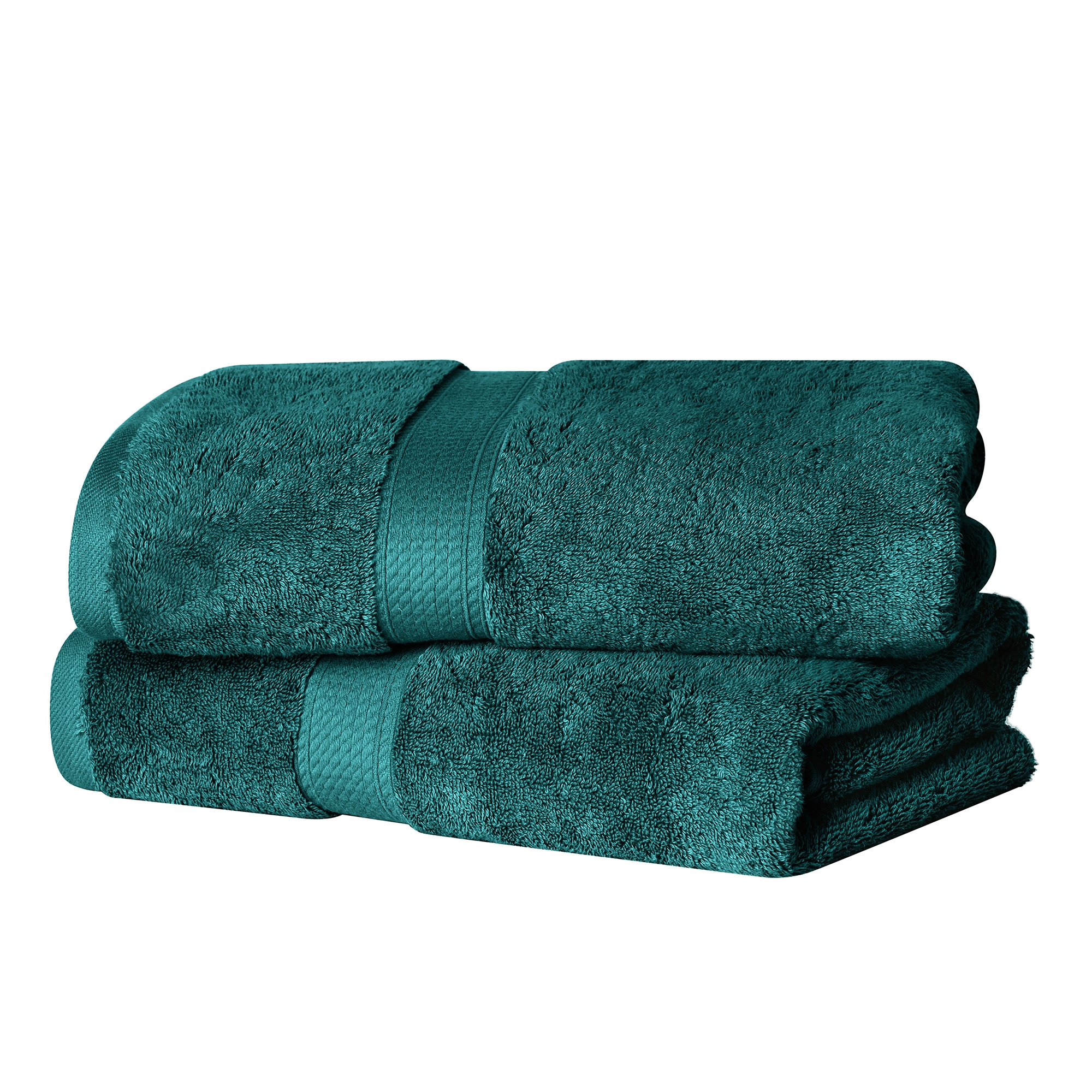 Egyptian Cotton Ultra Plush Quick Dry Towel and Washcloth Set, Teal - Blue Nile Mills