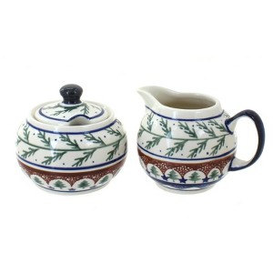 Blue Rose Polish Pottery 694-711 Zaklady Cream & Sugar Set - 1 of 1
